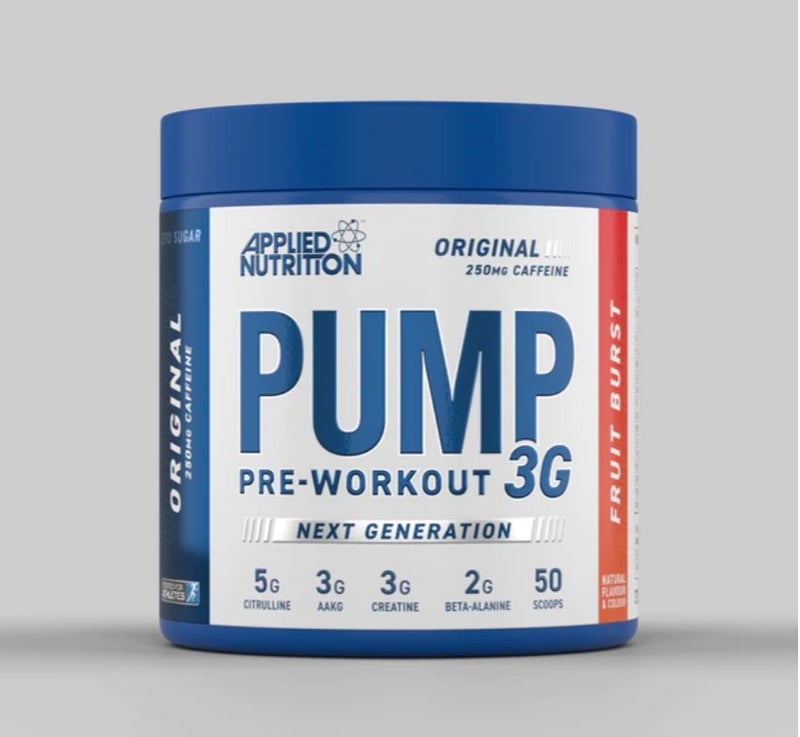 Applied Nutrition Pump 3G Pre-Workout Fruit Burst 375g, 50 Servings