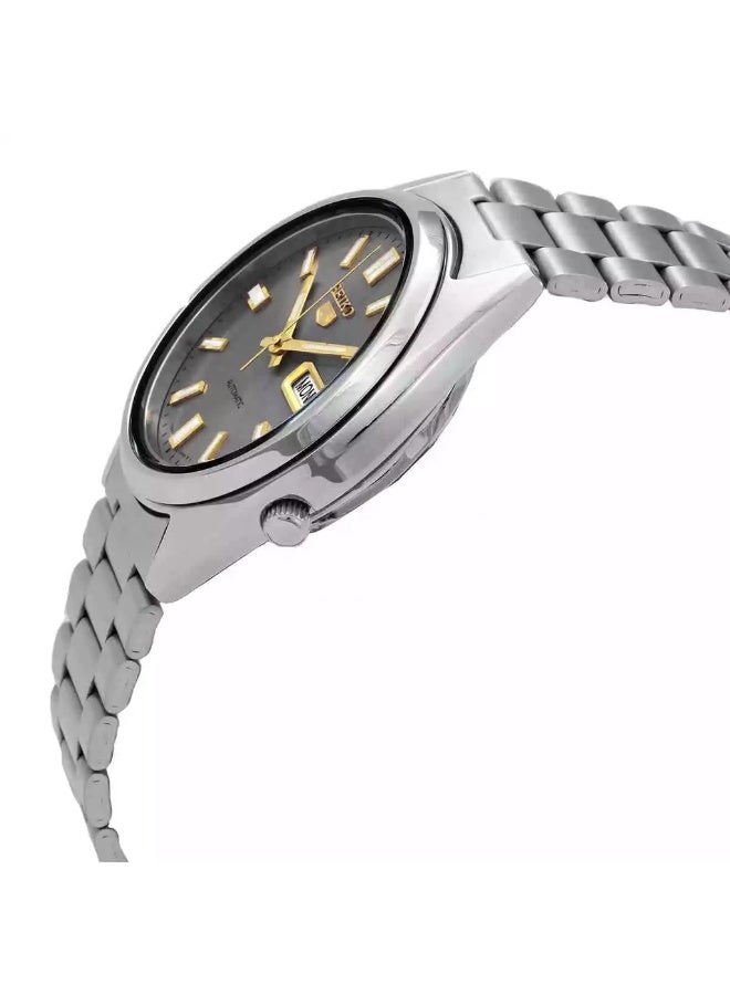 Seiko 5 Men's Automatic Watch SNXS75K | Silver Dial Stainless Steel - Image 2