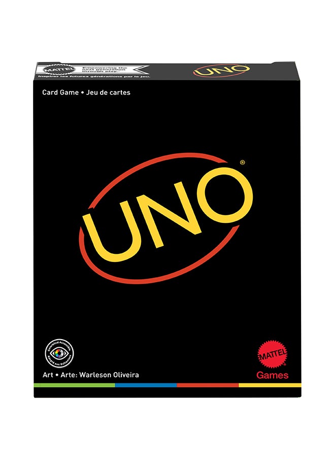 Mattel Games - UNO Minimalista  Card Game Featuring Designer Graphics by Warleson Oliviera, 108 Cards, Kid, Family & Adult Game Night, Unique Gift Design Lovers Ages 7 Years & Older - Image 1