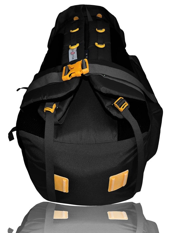 WILD MODA 70 LT WATERPROOF HIKING AND TREKKING BAG WITH LAPTOP COMPARTMENT (Black) - Image 2
