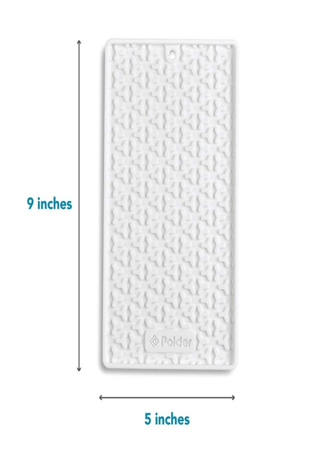 Polder Heat Resistant Hot Mat for Hot Hair Styling Tools (White) - Image 3