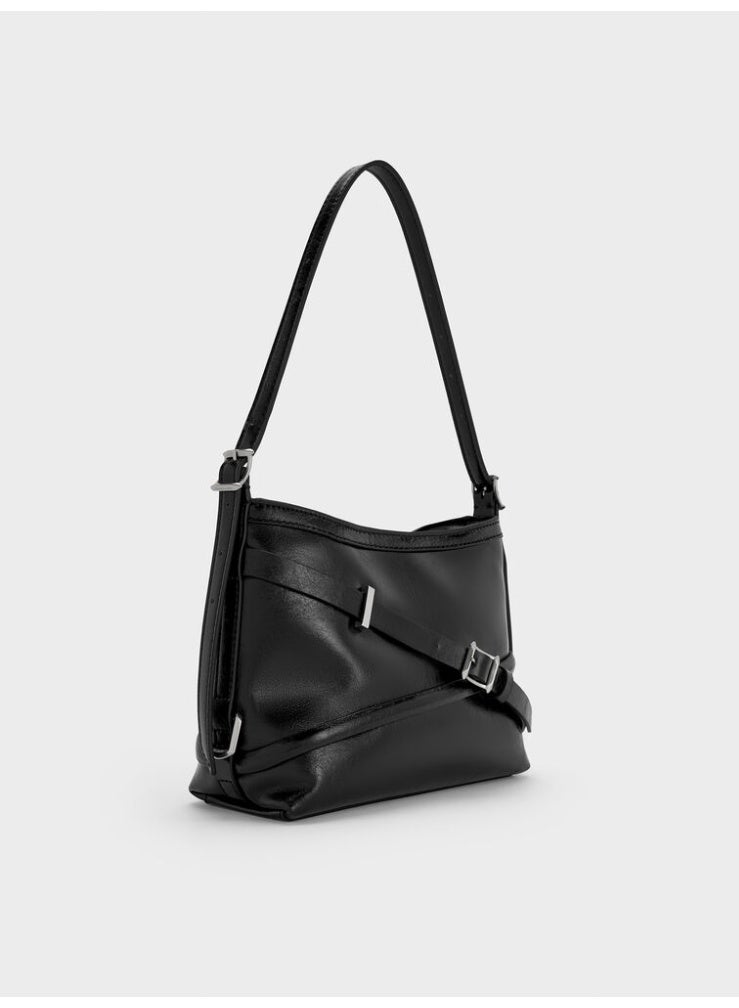 Charles & Keith Bryna Buckled-Strap Crossbody Bag - Image 2