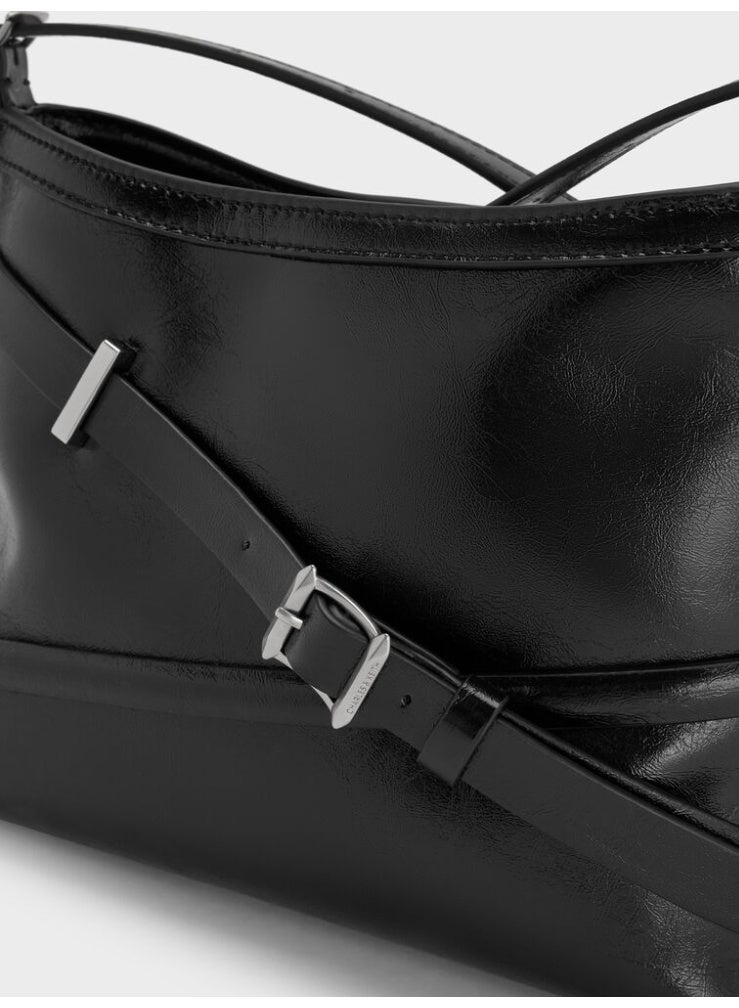 Charles & Keith Bryna Buckled-Strap Crossbody Bag - Image 5