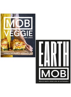 MOB Veggie Feed 4 or more for under £10 By Ben Lebus & Earth Mob By Mob Kitchen Collection 2 Books Set