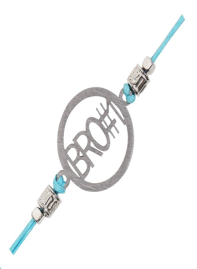 ARENDELLE Navy Blue “#1 BRO” Rakhi for Brother | Best Brother Rakhi Gift | Raksha Bandhan 2025 [RA083] - Image 1