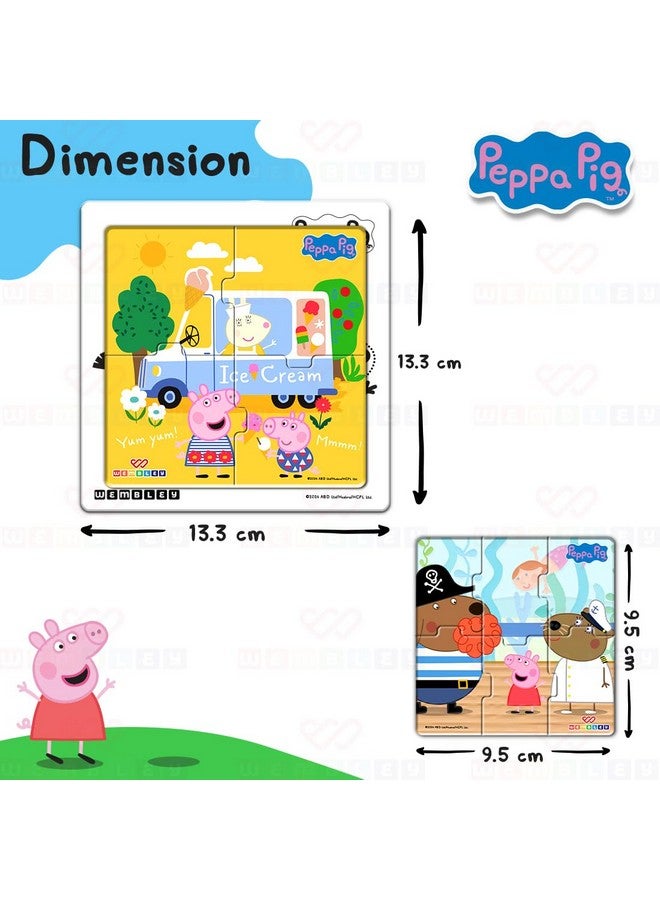 Wembley Peppa Pig - 3 in 1 Jigsaw Magnetic Puzzle for Kids 3+ Years Educational Fun Learning DIY Creative Activity Set Dot-to-Dot Sketching Includes 3 Puzzles, 1 Board, Sketch Pen & Duster - Image 2