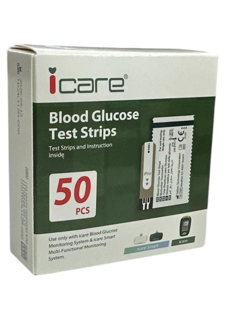 iCare ICare Blood Glucose Test Strips 50  - Image 1