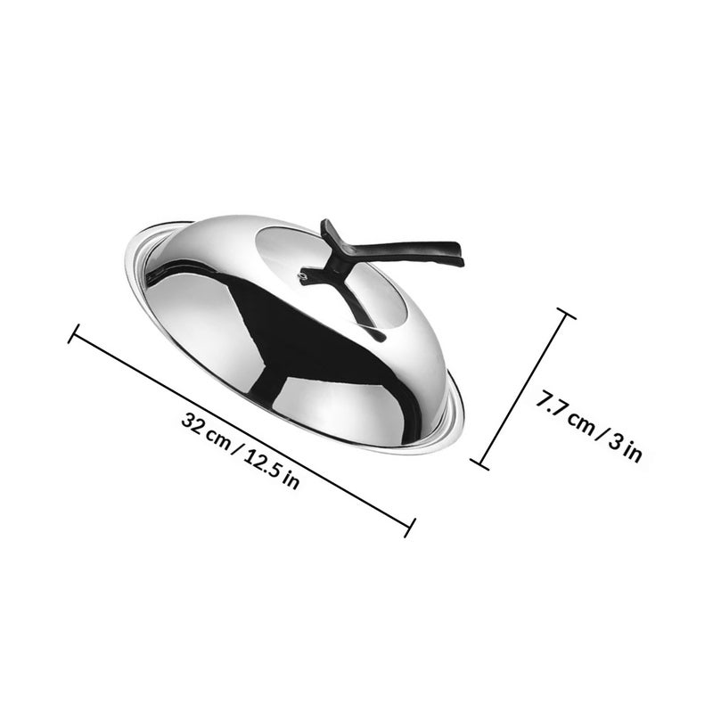 Cookware Lid Replacement, Durable Glass and Stainless Steel Design for Safe Kitchen Use - Image 2