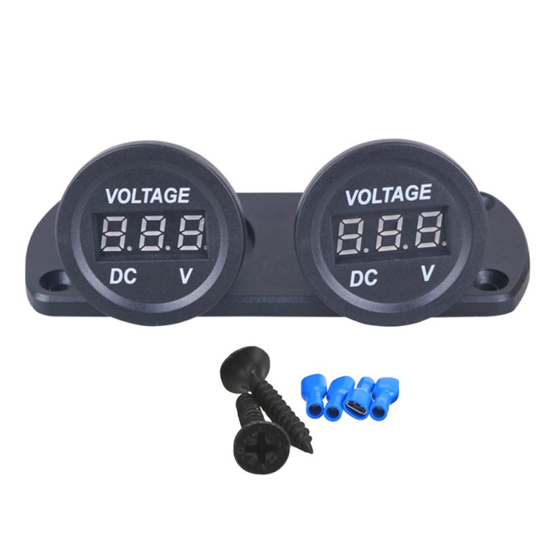 Car Voltmeter LED Dual Digital Display Voltage Gauge 6-35V for 12/24V Car Truck SUV Marine Boat - Image 4