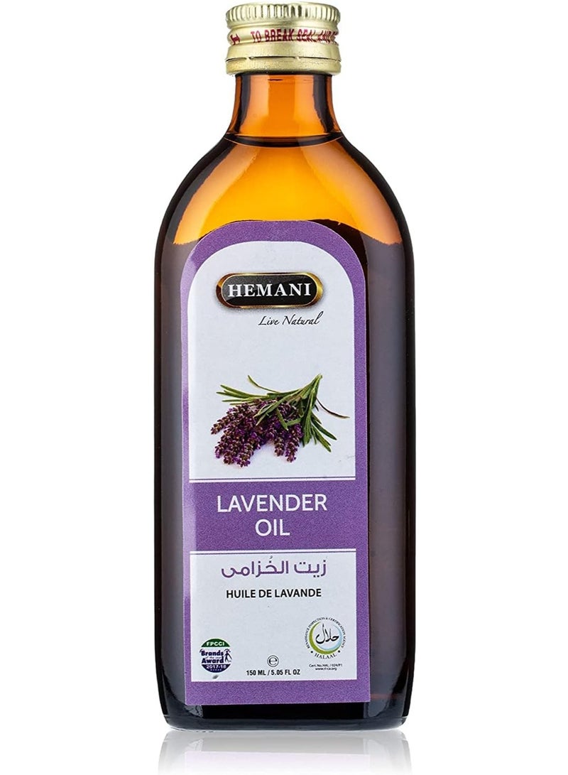 هيماني زيت اللافندر من هيماني، ١٥٠ مل | زيت عطري نقي ١٠٠٪ لنمو الشعر، وترطيب البشرة، والنوم، وتخفيف التوتر، والعلاج بالروائح العطرية - Image 1