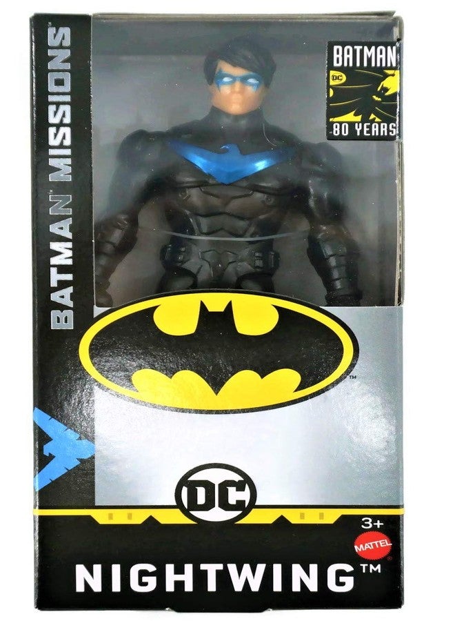 Batman DC 6 Inch Action Figures | 5 Pack Includes The Joker, Grey Suit Batman, Black Suit Batman, Robin and Nightwing | 5 Point Articulation - Image 3