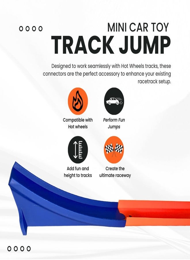 Chatelet Racetrack Ramp Compatible with Hot Wheels Tracks | Create Epic Racecar Jumps | 3 Pack - Image 2
