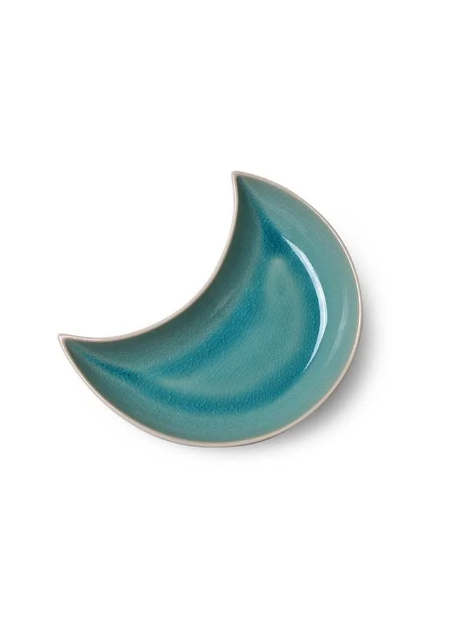 فيسمان Plate  Ceramic Moon Shape Summer Collection Celine Series 23cm