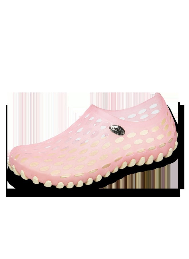 NIBEMINENT Summer Massage Base Sandals Non-Slip Beach Shoes Couple Hole Shoes Breathable Garden Slippers  Adults  - Image 1