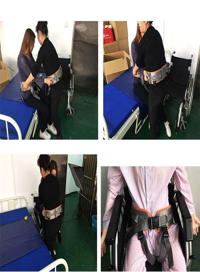 general Elderly Mobility Belt with Transfer Strap and Assisted Walking Aids for Seniors Transfer Gait Belt with Handles and Quick Release Buckle Elderly Patient Walking Ambulation Assist Mobility Aid - Image 3