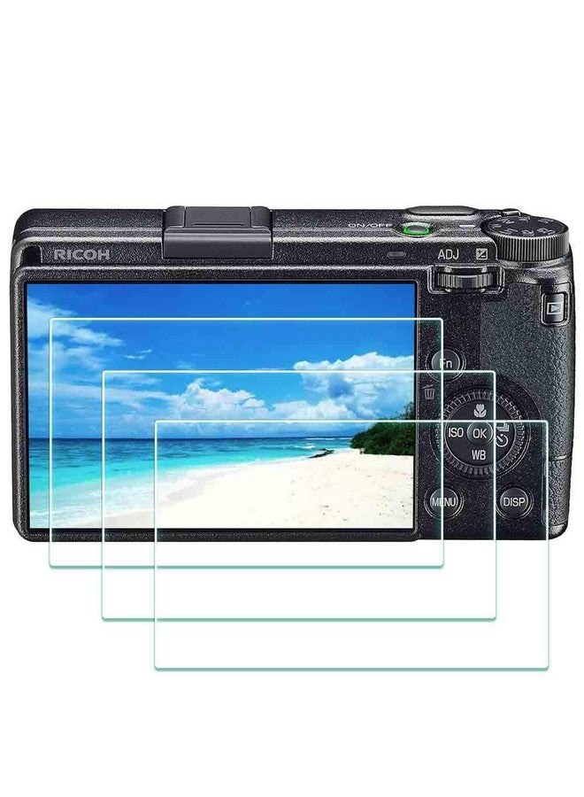 ULBTER Gr Iii Screen Protector For Ricoh Gr Iii Digital Camera 0.3Mm 9H Hardness Tempered Glass Ricoh Griii Screen Saver Edge To Edge Protection Antiscrach Antifingerprint Antibubble [3 Pack] - Image 1