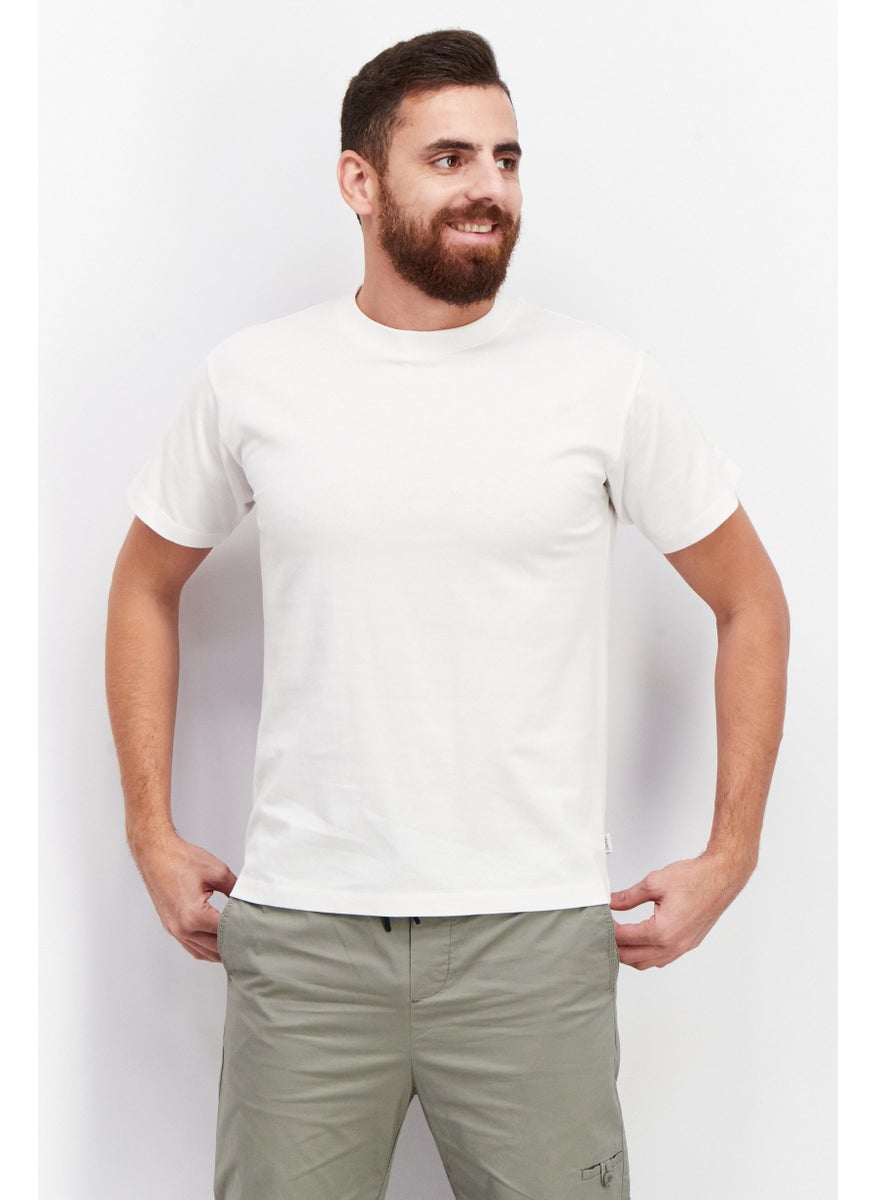 Men Crew Neck Short Sleeve Plain T-Shirt, White - pzsku/ZCEB81D5148F36C9DB2EFZ/45/_/1737641738/a258734d-9456-406a-812b-0e7d4e78d80e