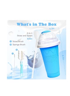 Generic Frozen Magic Slushy Cup, Smoothie Cups With Lids And Straws  - Image 2