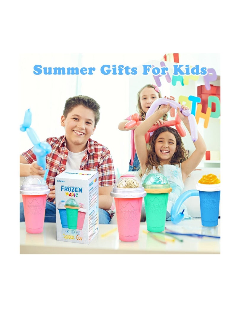Generic - Frozen Magic Slushy Cup, Smoothie Cups With Lids And Straws - Image 1