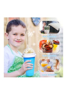 Generic Frozen Magic Slushy Cup, Smoothie Cups With Lids And Straws  - Image 5