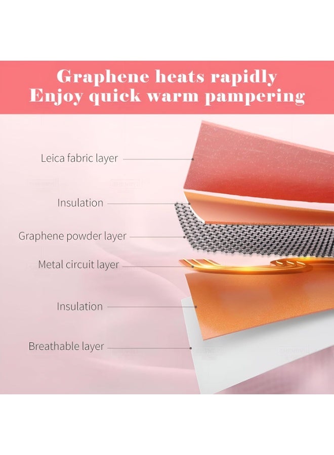 حزام التدفئة الكهربائي للدورة الشهرية - وسادة علاج حراري مهدئة لتسكين الآلام - حزام مريح وقابل للتعديل للبطن وأسفل الظهر لراحة دافئة في الشتاء - Image 5