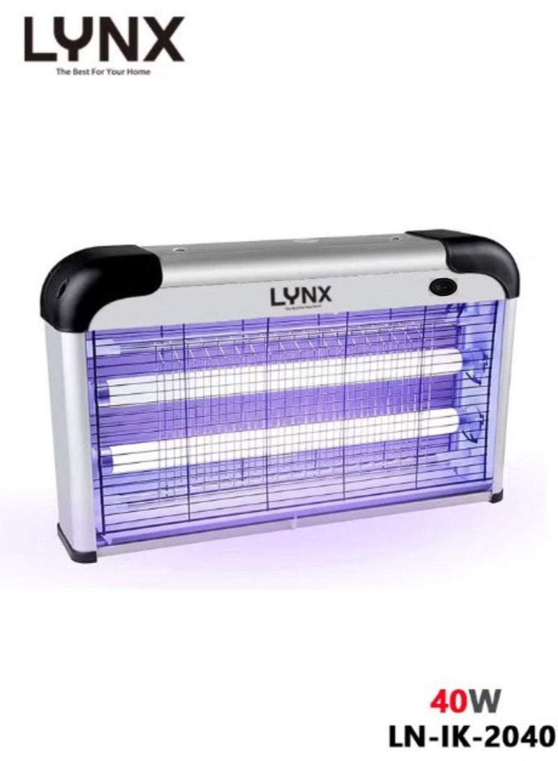 LYNX Electric Led Bug Zapper - Efficient Indoor Fly Trap for Mosquitoes, Gnats, and Fruit Flies - Perfect for Homes, Restaurants, Hotels, and Offices with 40W Power and 50m² Coverage  LN-IK-2040 - Image 1