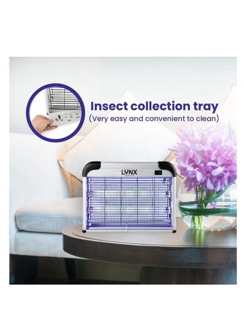 LYNX Electric Led Bug Zapper - Efficient Indoor Fly Trap for Mosquitoes, Gnats, and Fruit Flies - Perfect for Homes, Restaurants, Hotels, and Offices with 40W Power and 50m² Coverage  LN-IK-2040 - Image 2