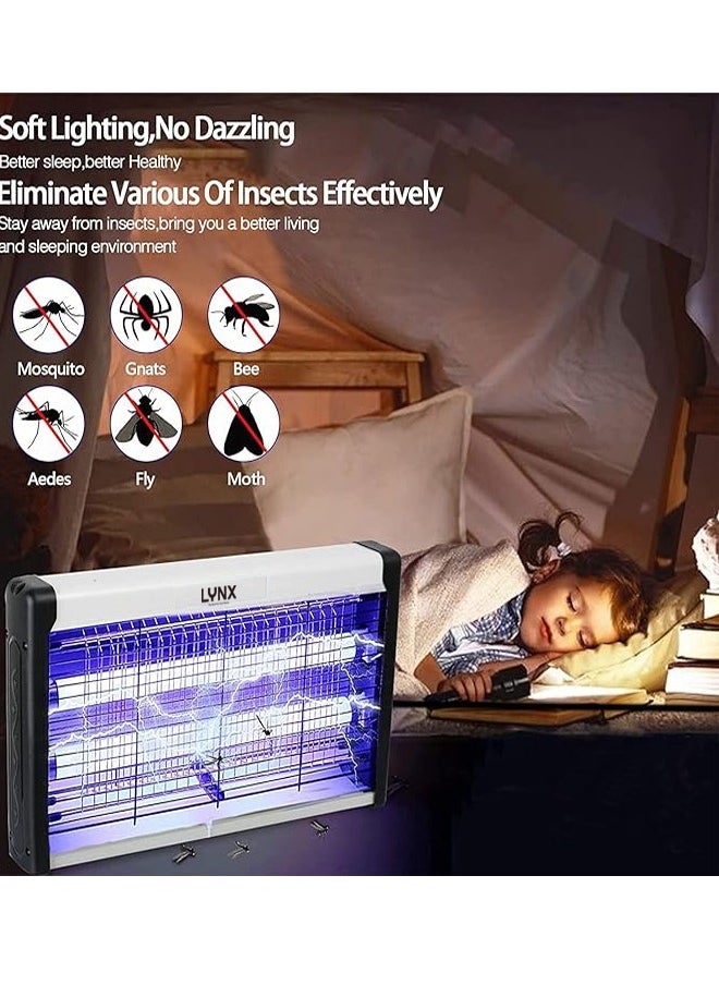 lynx - LYNX Electric Led Bug Zapper - Efficient Indoor Fly Trap for Mosquitoes, Gnats, and Fruit Flies - Perfect for Homes, Restaurants, Hotels, and Offices with 40W Power and 50m² Coverage  LN-IK-2040 - Image 1