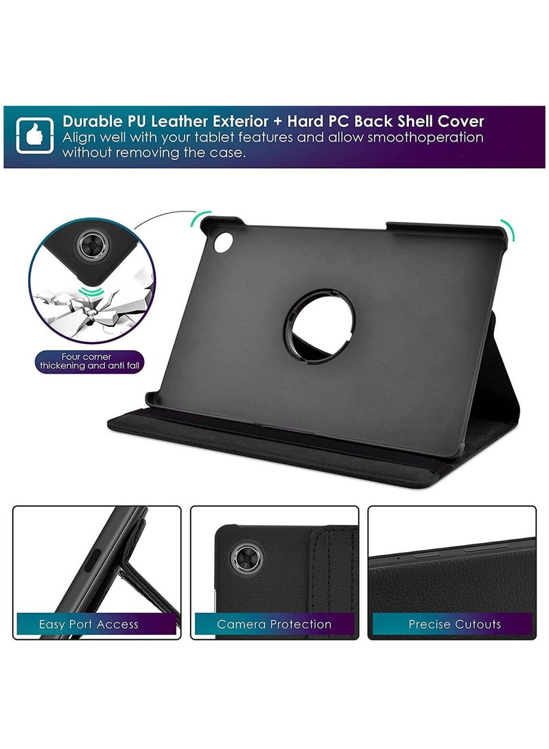 أغطية الحالات اللوحية لشركة لينوفو Tab M10 Plus (الجيل الثالث) 10.61 بوصة ، وقف زاوية متعددة + قوس 360 دوار + حالة جلدية رقيقة مقاومة للصدمات - Image 4