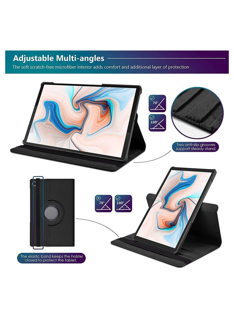 أغطية الحالات اللوحية لشركة لينوفو Tab M10 Plus (الجيل الثالث) 10.61 بوصة ، وقف زاوية متعددة + قوس 360 دوار + حالة جلدية رقيقة مقاومة للصدمات - Image 3