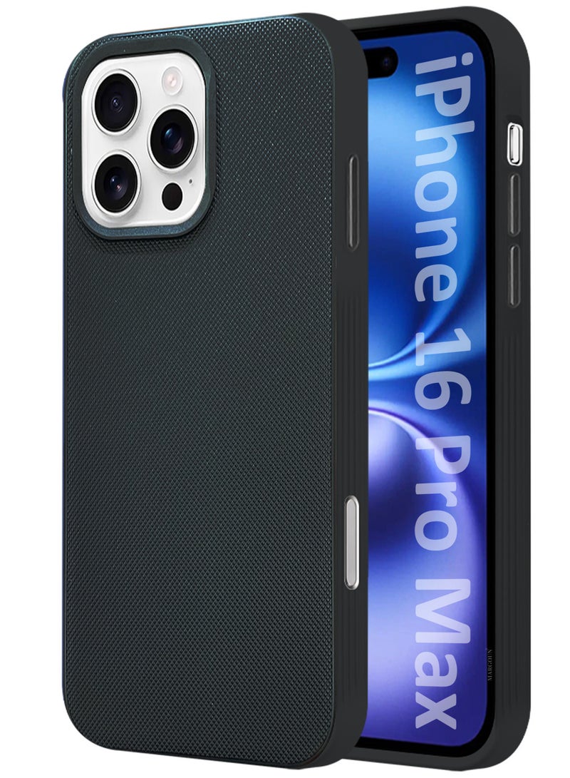 CATANES iPhone 16 Pro Max Vegan Leather Case Cover, Slim Fit, Raised Edges for Camera and Screen Protection - Image 1