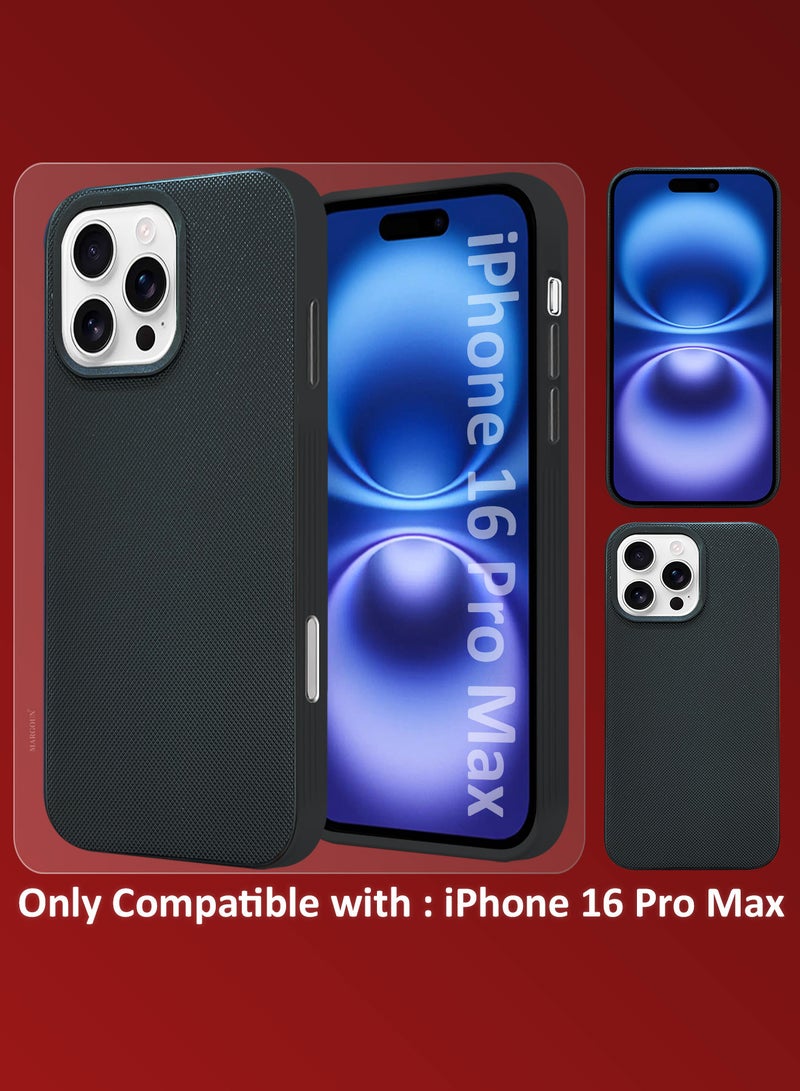 CATANES iPhone 16 Pro Max Vegan Leather Case Cover, Slim Fit, Raised Edges for Camera and Screen Protection - Image 2