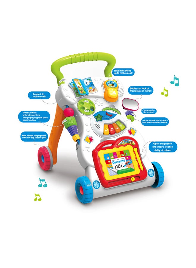 Baby Walker With Toys, Music, Light And Adjustable Speed, 33-1458886 - Image 4