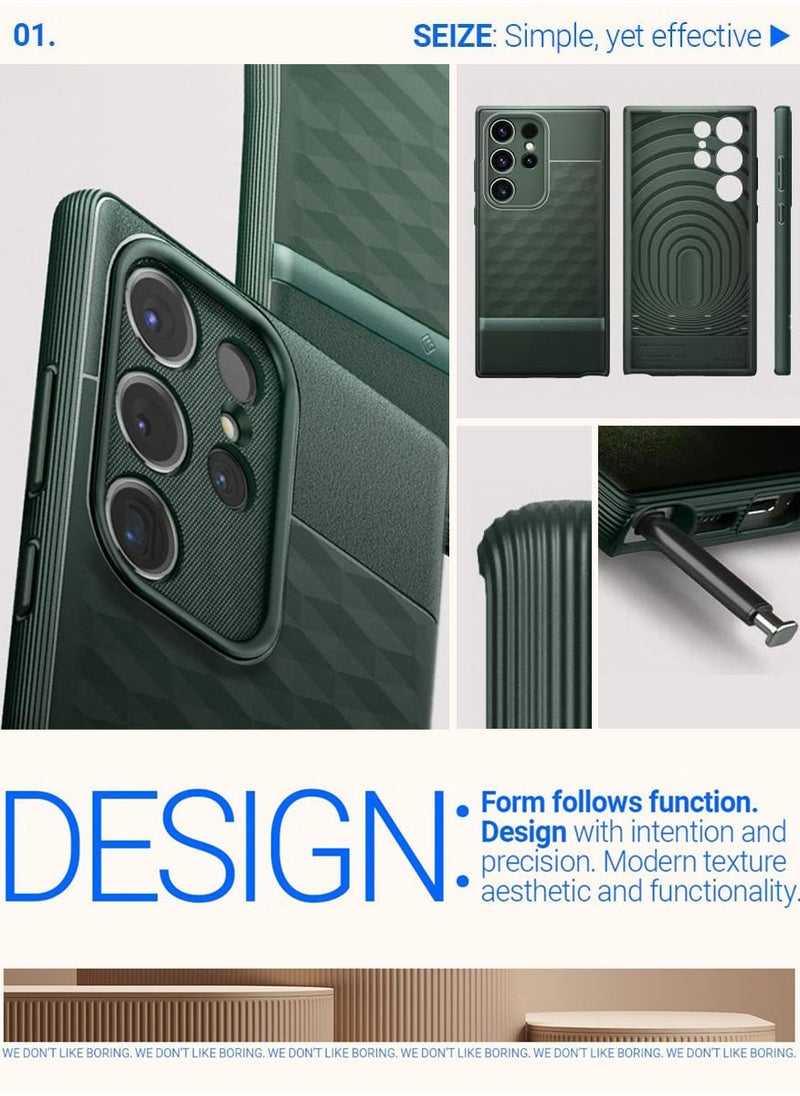 Caseology - Parallax for Samsung Galaxy S23 ULTRA Case Cover - Midnight Green - Image 1