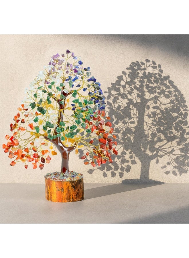 كروكون شجرة الحياة ذات الشاكرات السبع من كروكون للطاقة الإيجابية - ديكور فنغ شوي، بونساي اصطناعي، بلورات وأحجار علاجية، شجرة المال، ديكور غرفة الشاكرات السبع، أحجار كريمة، بلورات علاجية، هدايا روحية - Image 4