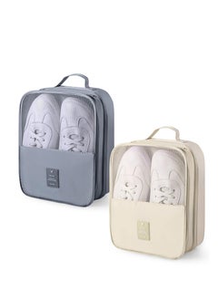 Arabest 2 Piece Travel Shoe Bag, Travel Shoe Bag, Portable Shoe Packing Box for Travel and Everyday Use, Shoe Organiser with Handle  - Image 1