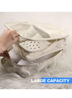 Arabest 2 Piece Travel Shoe Bag, Travel Shoe Bag, Portable Shoe Packing Box for Travel and Everyday Use, Shoe Organiser with Handle  - Image 5
