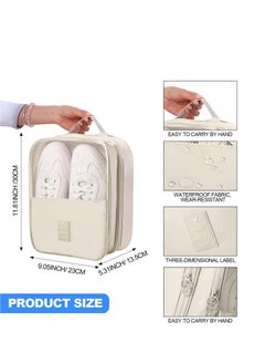 Arabest 2 Piece Travel Shoe Bag, Travel Shoe Bag, Portable Shoe Packing Box for Travel and Everyday Use, Shoe Organiser with Handle  - Image 3
