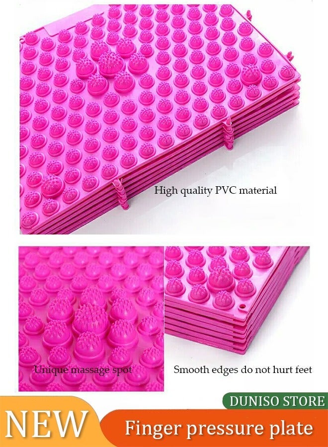 DUNISO Foot Massage Mat Acupressure Mat Foot Reflexology Walking Toe Plate Massage Pad Bathroom Mat Yoga Mat Anti-Slip Mat Outdoor Game 1 PCS(39*27.5CM) - Image 1