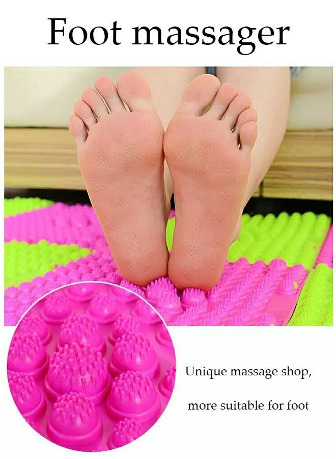 DUNISO Foot Massage Mat Acupressure Mat Foot Reflexology Walking Toe Plate Massage Pad Bathroom Mat Yoga Mat Anti-Slip Mat Outdoor Game 1 PCS(39*27.5CM) - Image 5