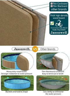 Jasonwell Jasonwell Foldable Dog Pet Bath Pool Collapsible Dog Pet Pool Bathing Tub Kiddie Pool for Dogs Cats and Kids (32inch.D x 8inch.H, Blue)  - Image 5