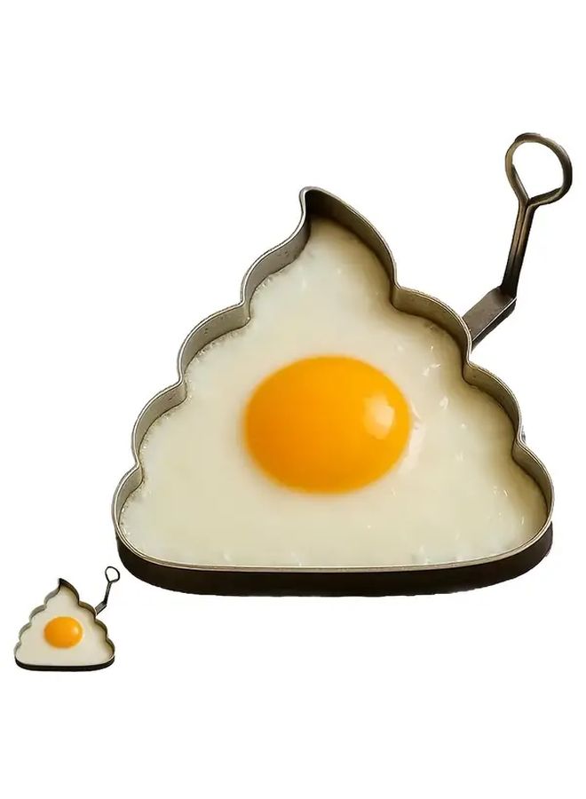 ١ قطعة قالب مرح على شكل براز بيض، إكسسوارات مطبخ DIY، أداة جديدة لتحضير ساندويش الإفطار، هدية طبخ. - Image 1