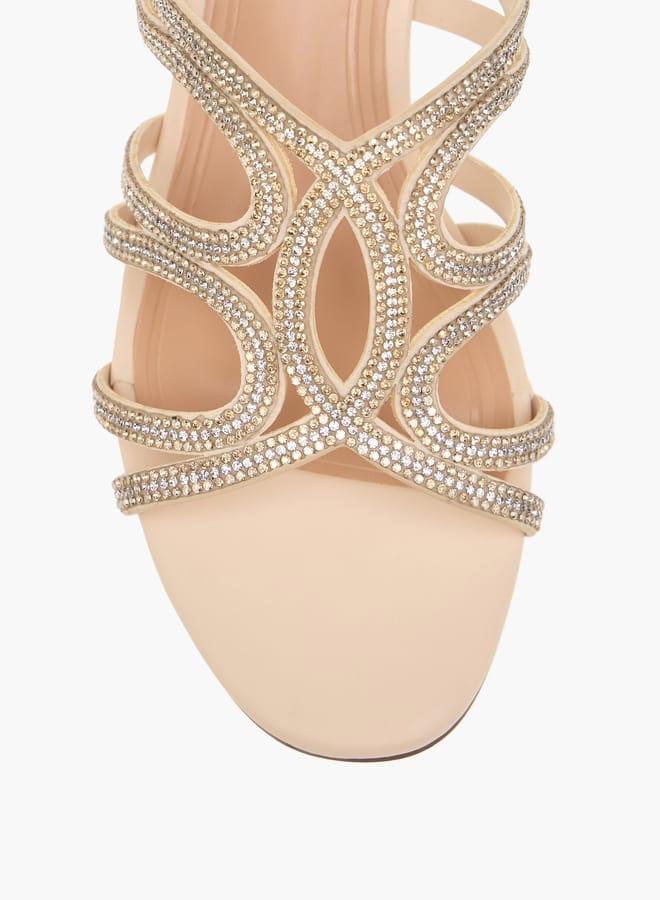 سيليست صنادل نسائية مزينة بكعب بلوك سهل الارتداء - Image 4