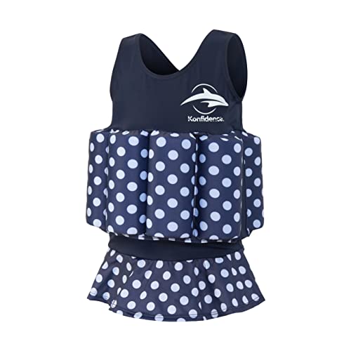 Konfidence Floatsuit (2-3 Years, Navy Polka Dot) - Image 3