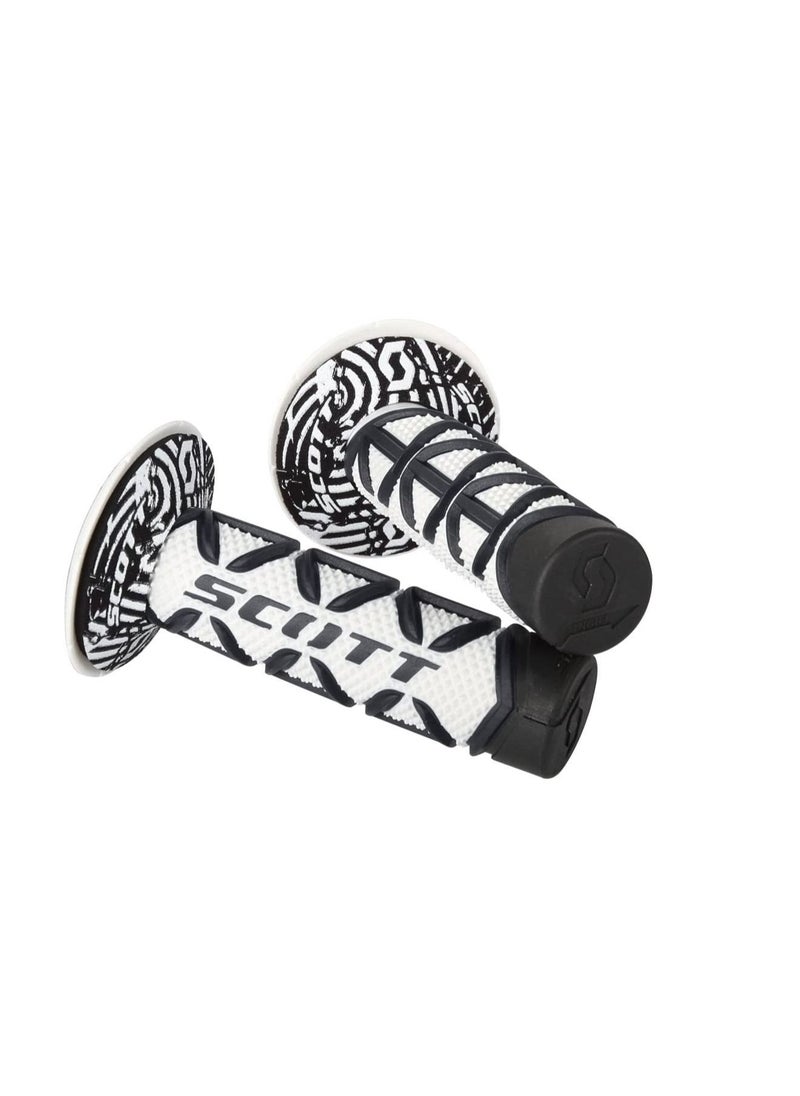 Scott Scott Sports 219626-1007 Black/White Diamond Motorcycle Grips 