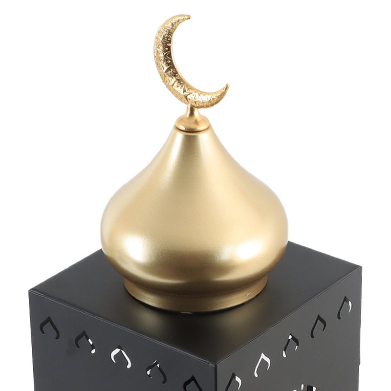 فاملي شيب فانوس رمضان حديد بإضاءة أسود - Image 4