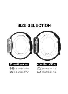 ten.tech Silicone Sport Band for Apple Watch Ultra/Ultra 2 49mm 45mm 44mm 42mm, Waterproof Breathable Soft Silicone Sport Band for iWatch Ultra SE 8/7/6/5/4/3/ 2/1, from Tin Tech Black & gray  - Image 4
