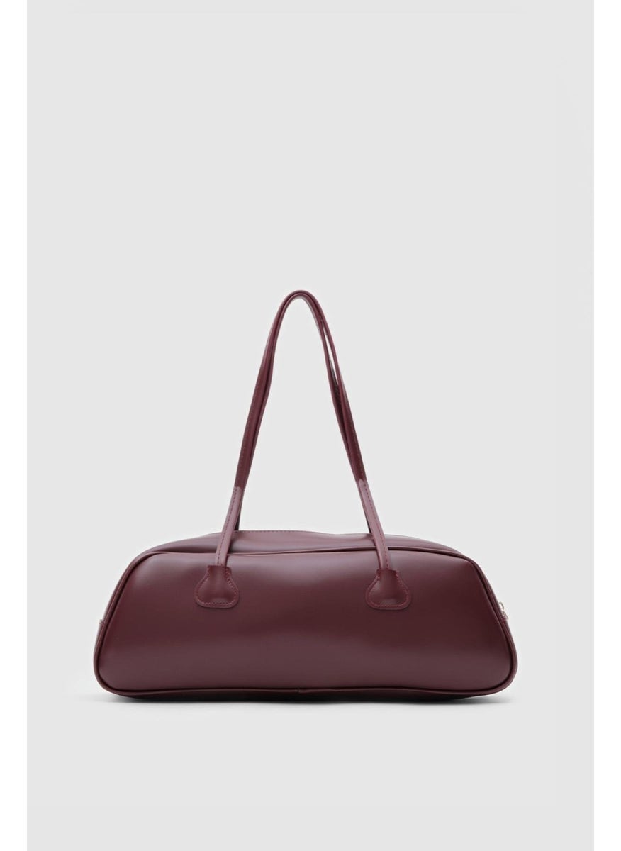 Shule Bags Miu Claret Red Baguette Bag  - Image 1