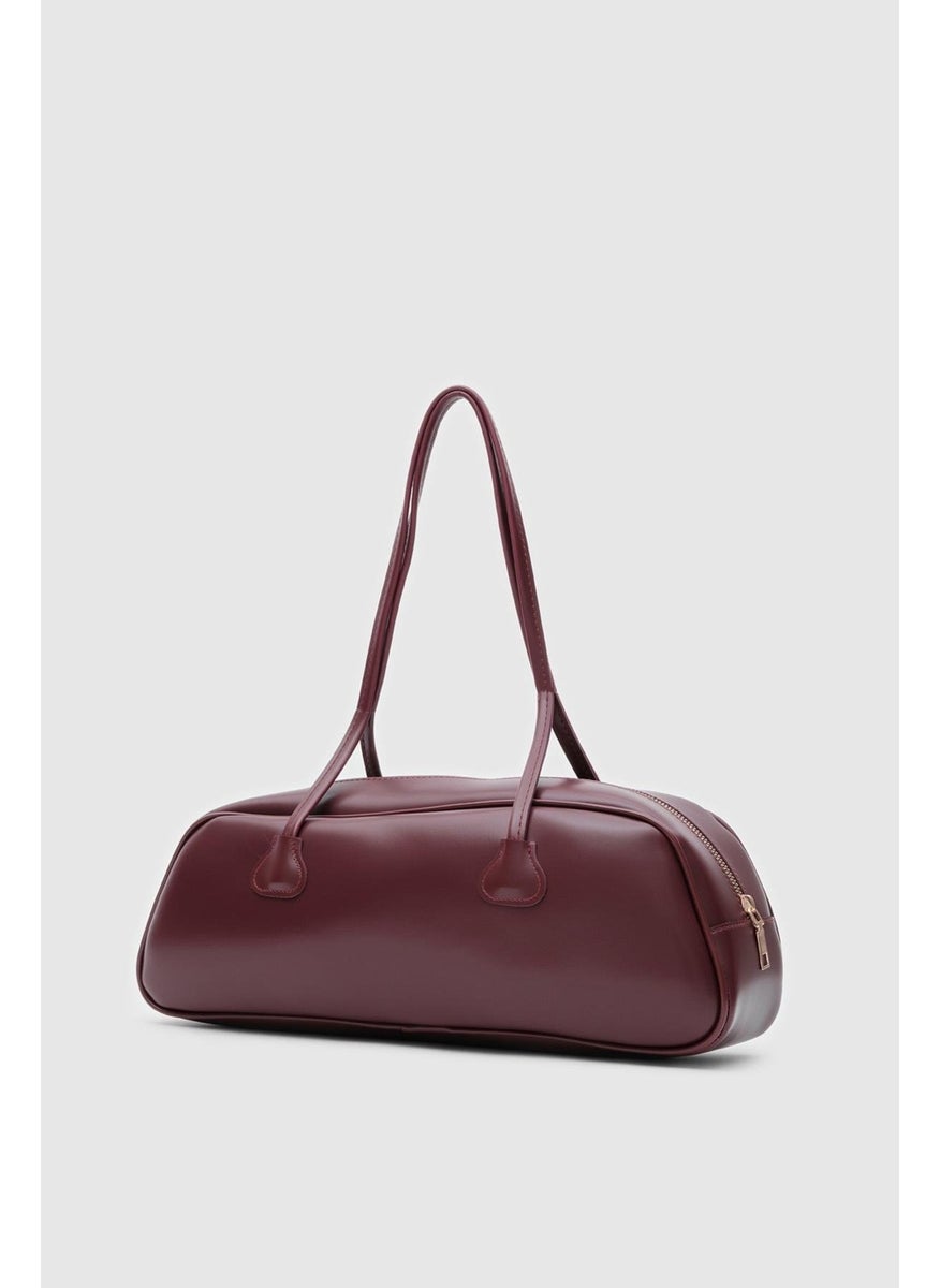 Shule Bags Miu Claret Red Baguette Bag  - Image 2