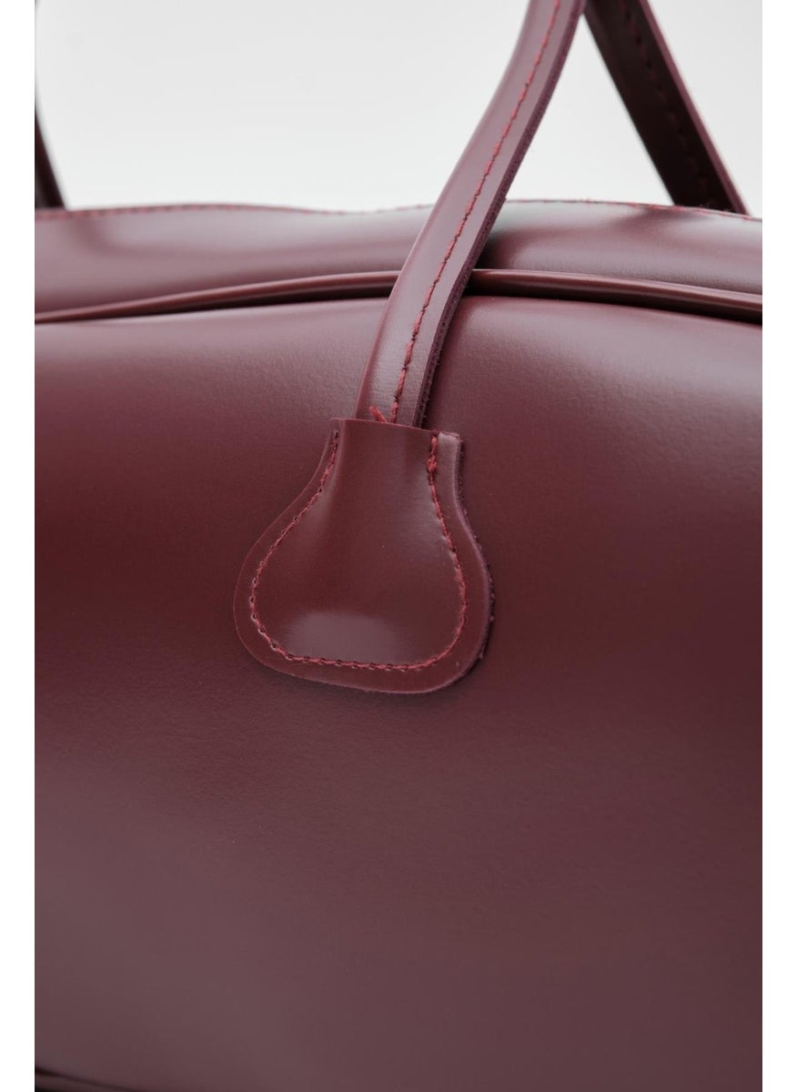 Shule Bags Miu Claret Red Baguette Bag  - Image 5